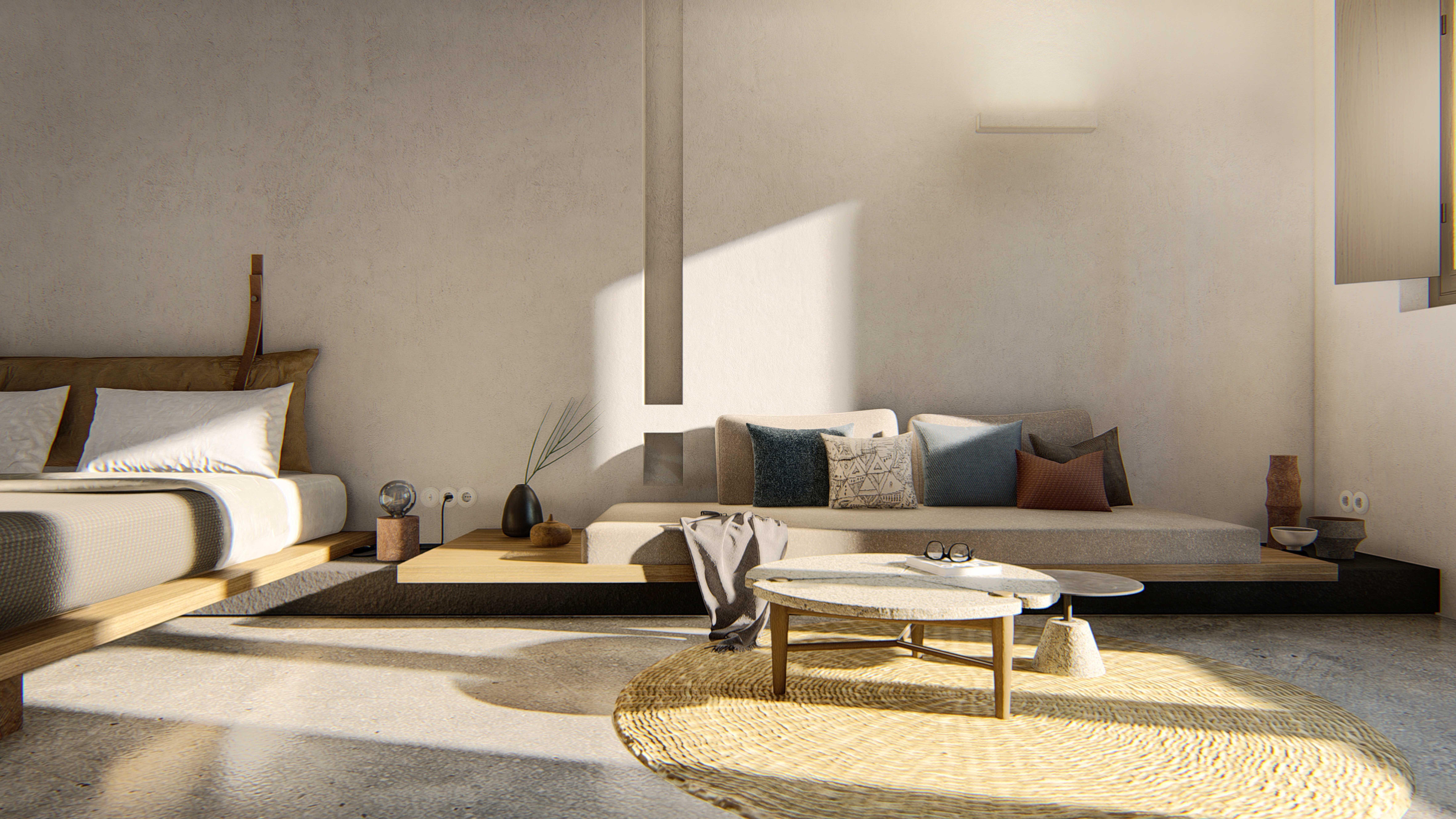 Orama Hotel & Spa Fira  Zewnętrze zdjęcie 3D interior visualization