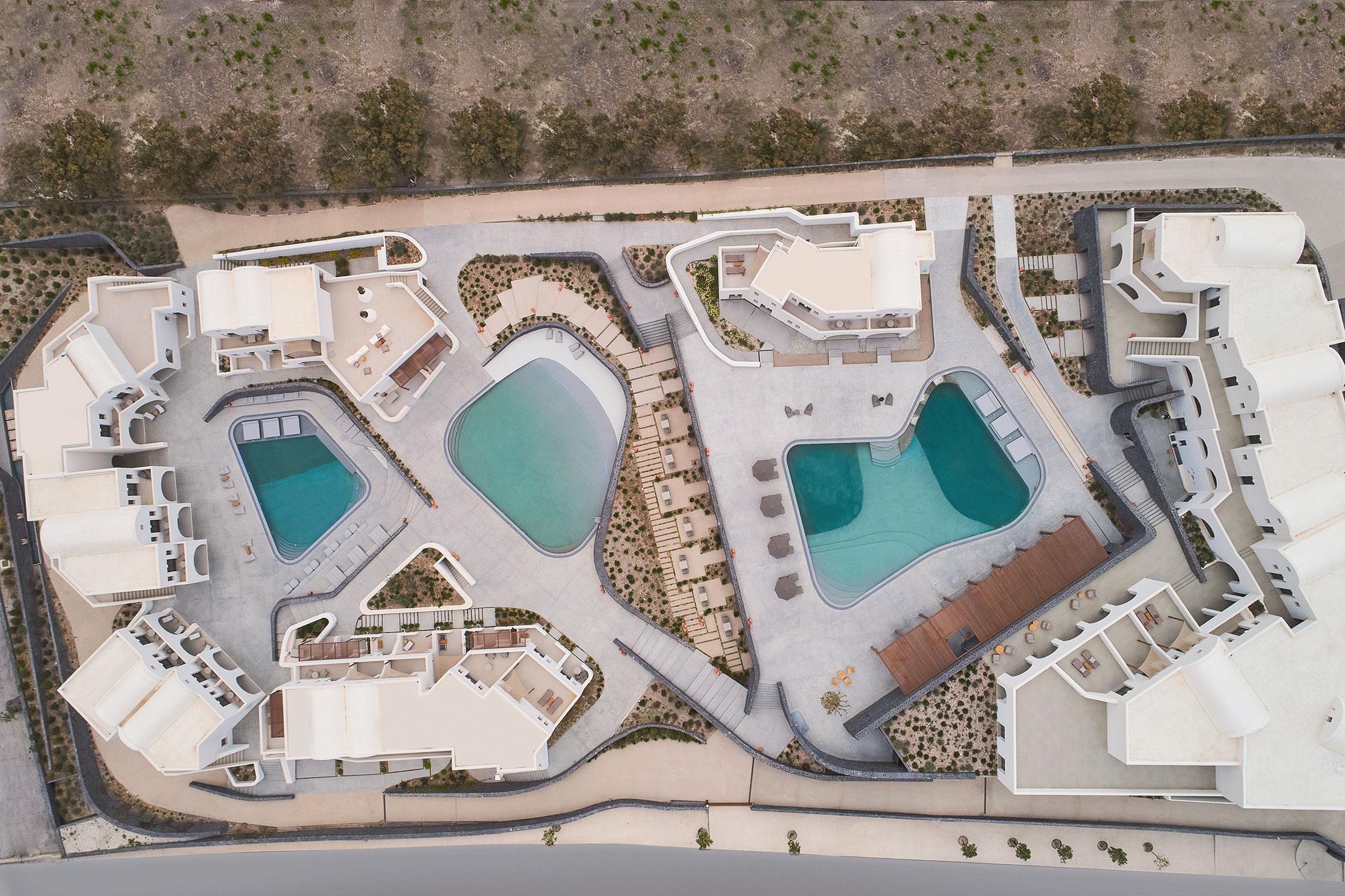 Orama Hotel & Spa Fira  Zewnętrze zdjęcie Aerial view of the hotel
